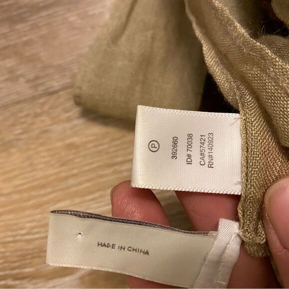 LOFT lightweight Infinity scarf Burgundy beige animal leopard print - Picture 5 of 8